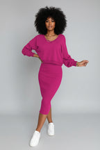 V-hals Set Dames | Top & Rok | Marit