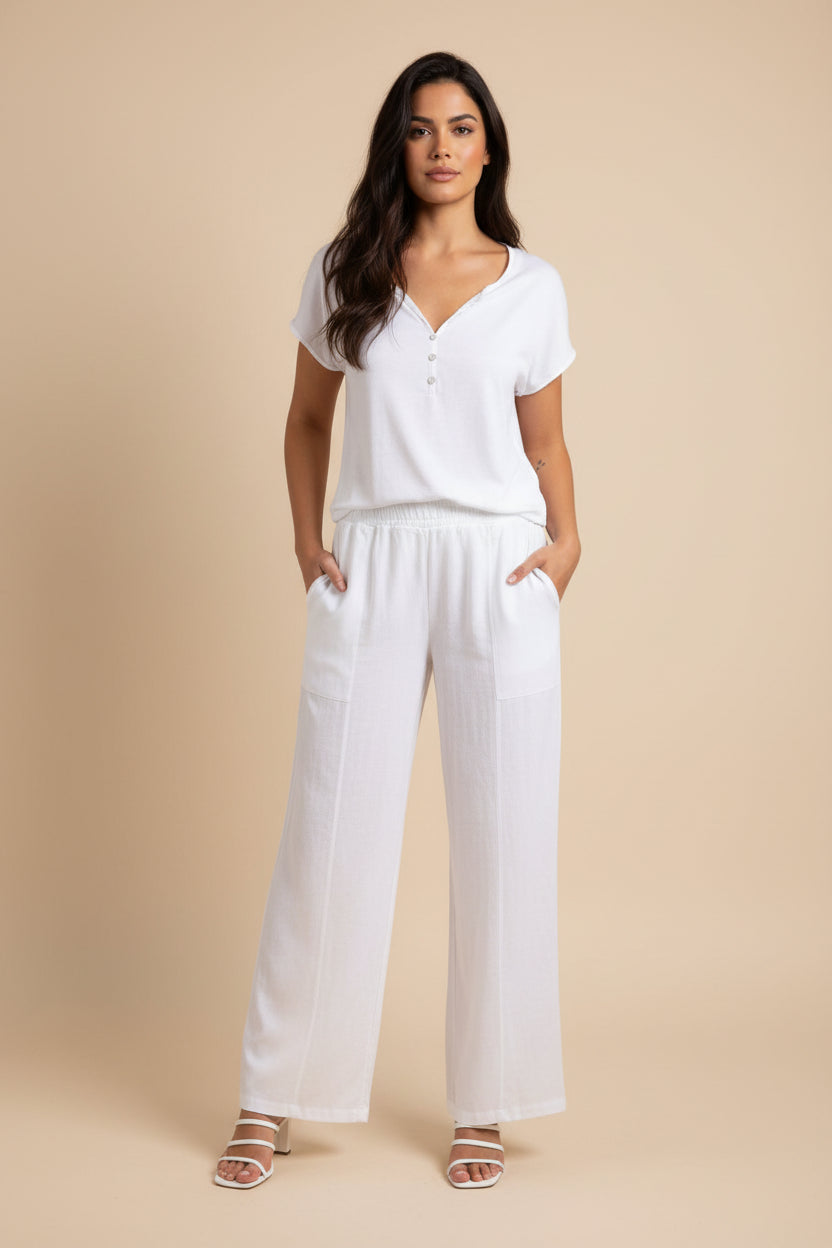 Chenille V-hals Top Dames - Dalila