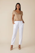 Chenille V-hals Top Dames - Dalila