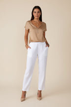 Chenille V-hals Top Dames - Dalila