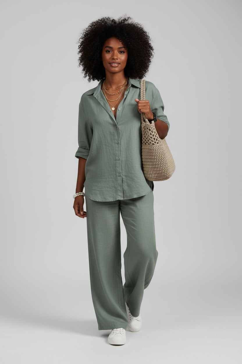 Katoenen Set Dames | Kantoor & Casual | Nellie