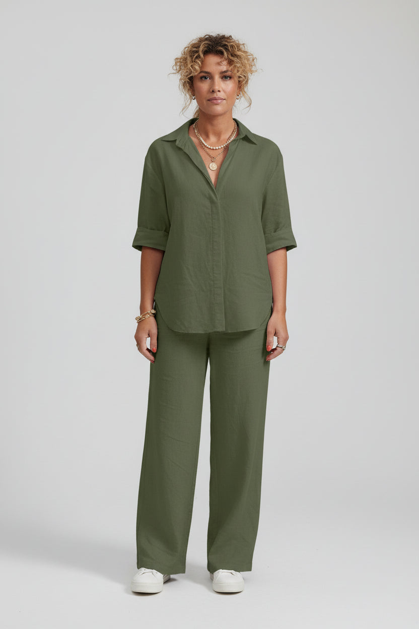 Katoenen Set Dames | Kantoor & Casual | Nellie