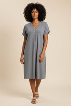 Zomerjurk V-Hals Dames | Elegant & Ademend | Marlena