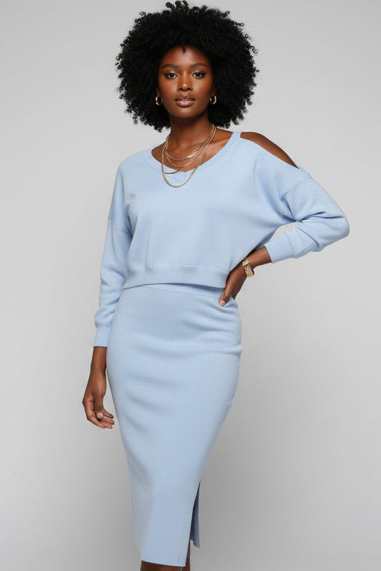 V-hals Set Dames | Top & Rok | Marit
