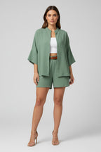 Zomerset Dames | Shorts & Overhemd | Jasmijn