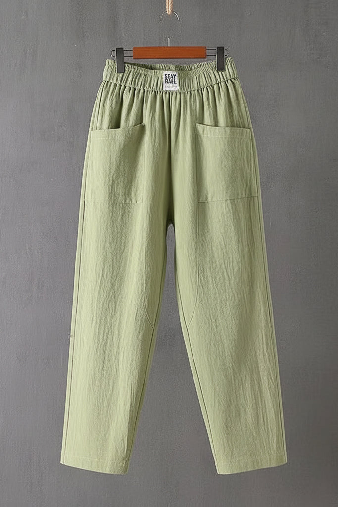 Joggingbroek Dames Amorissa - Linnen Look en Katoenen Comfort