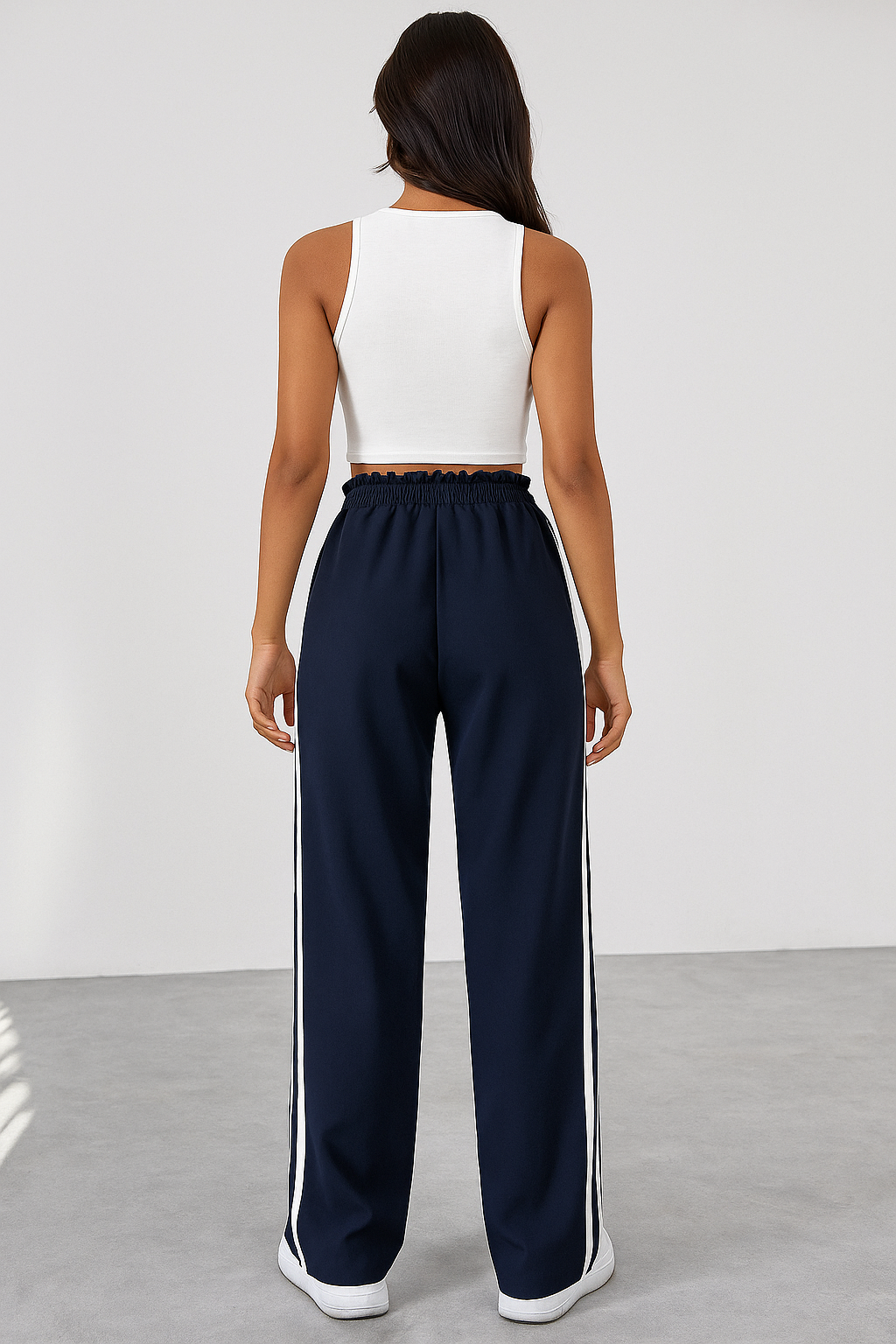 Joggingbroek Dames Dalia - Hoge Taille en Zijstrepen