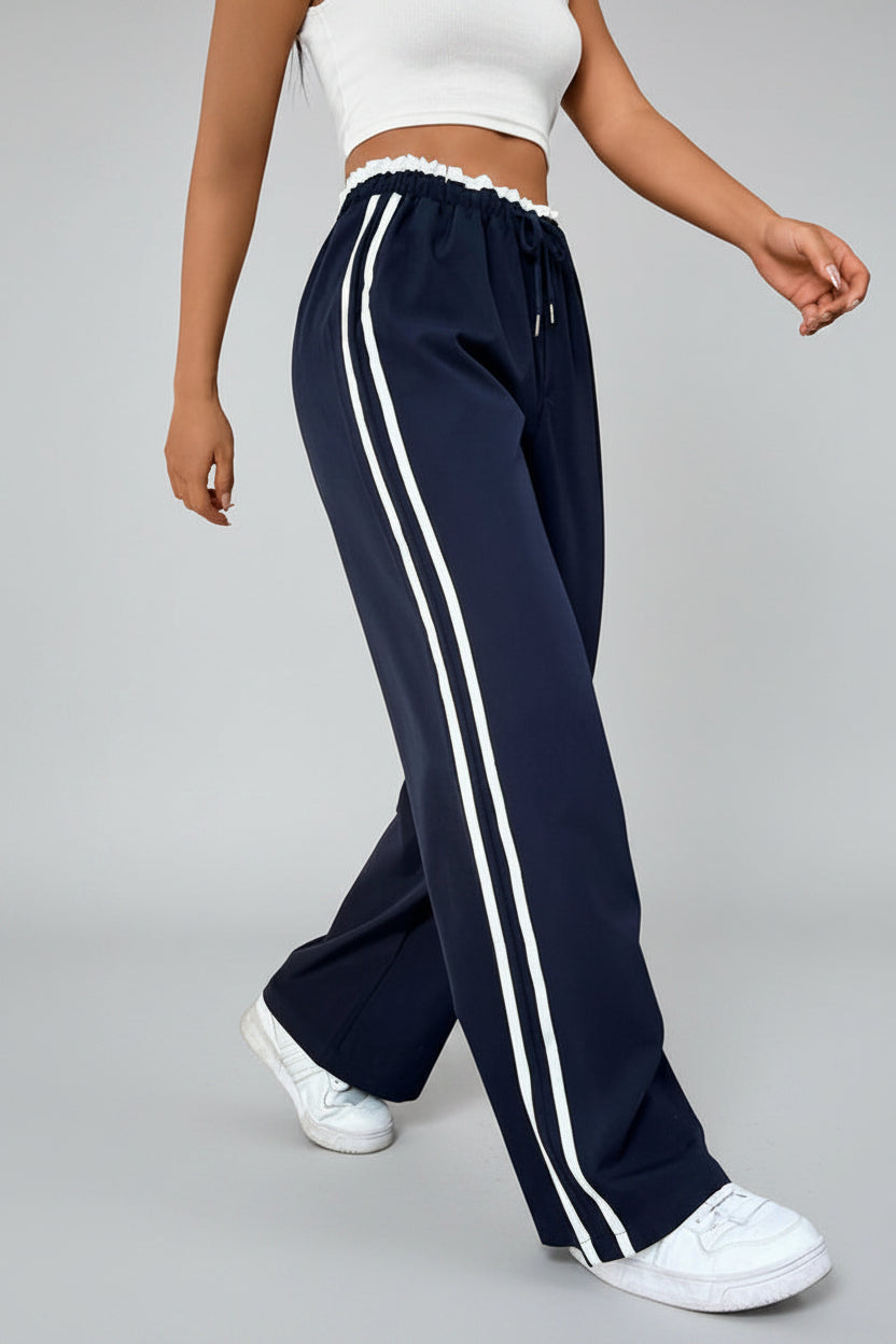 Joggingbroek Dames Dalia - Hoge Taille en Zijstrepen