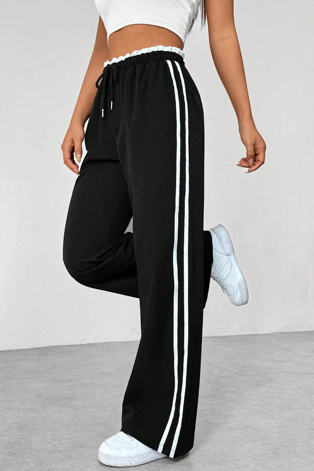 Joggingbroek Dames Dalia - Hoge Taille en Zijstrepen