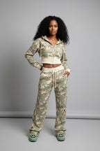 Joggingpak Dames Azura - Korte Hoodie en Jogger Broek