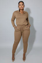 Joggingpak Dames Celine - Top met Rits en Jogger Broek