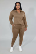 Joggingpak Dames Celine - Top met Rits en Jogger Broek