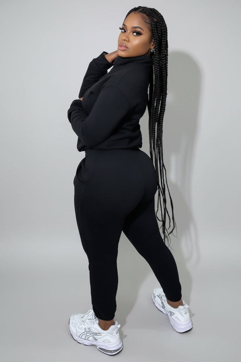 Joggingpak Dames Celine - Top met Rits en Jogger Broek