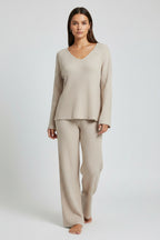 Joggingpak Dames Elin - Ribstof en Joggingbroek