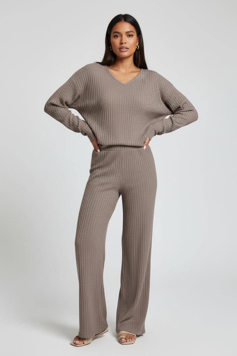 Joggingpak Dames Elin - Ribstof en Joggingbroek