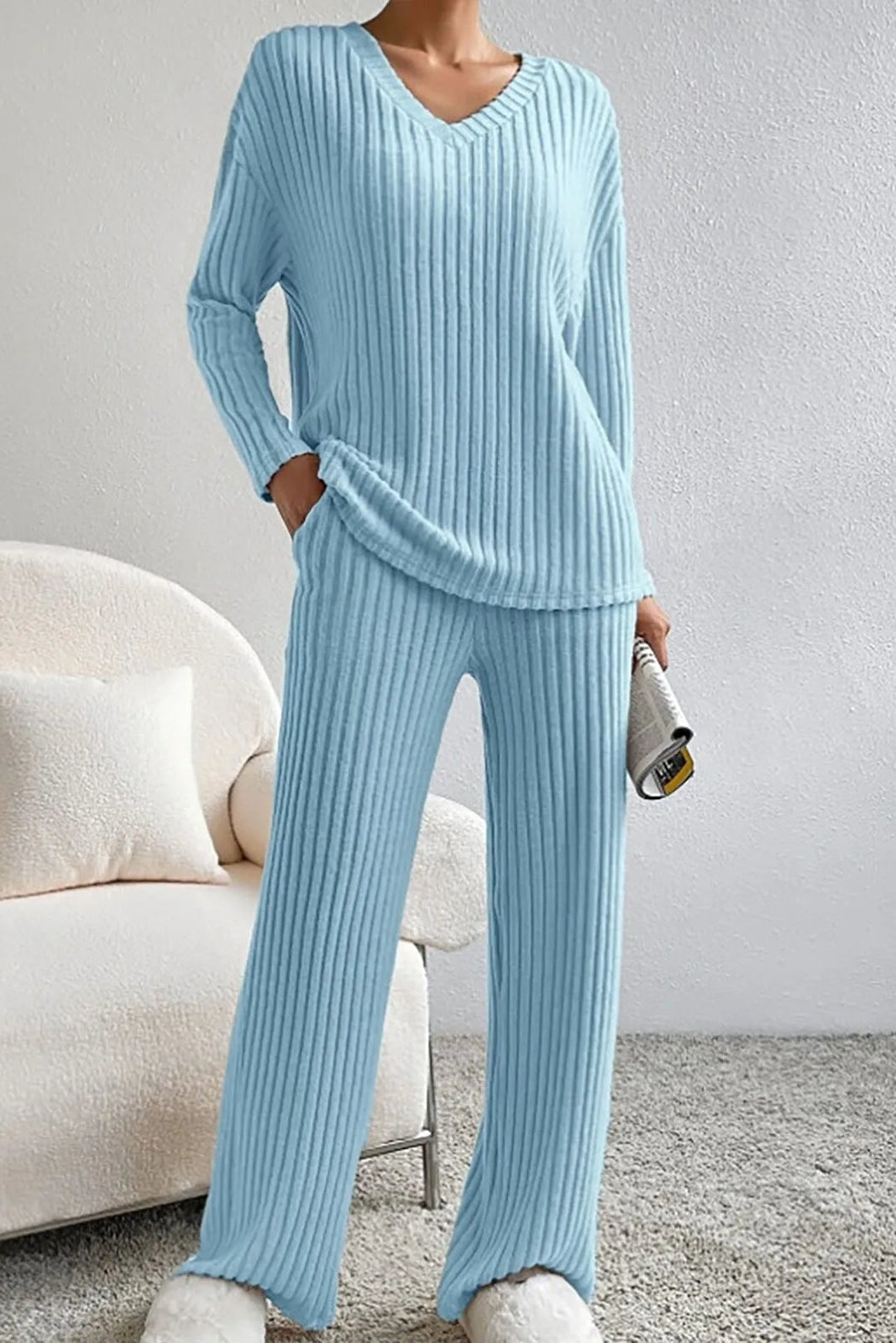 Joggingpak Dames Elin - Ribstof en Joggingbroek