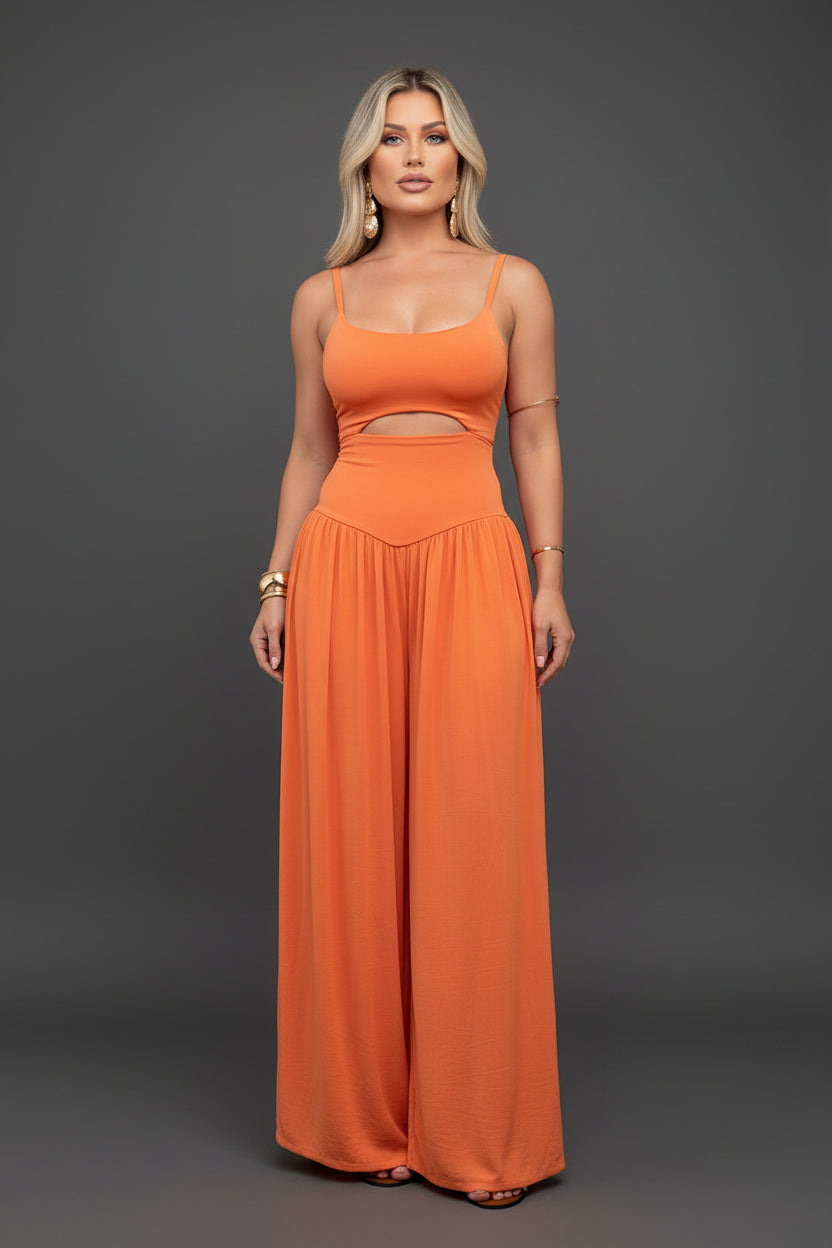 Jumpsuit Dames Cut-out Taille Open Rug Zomer | Mayara
