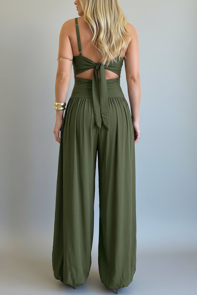 Jumpsuit Dames Cut-out Taille Open Rug Zomer | Mayara