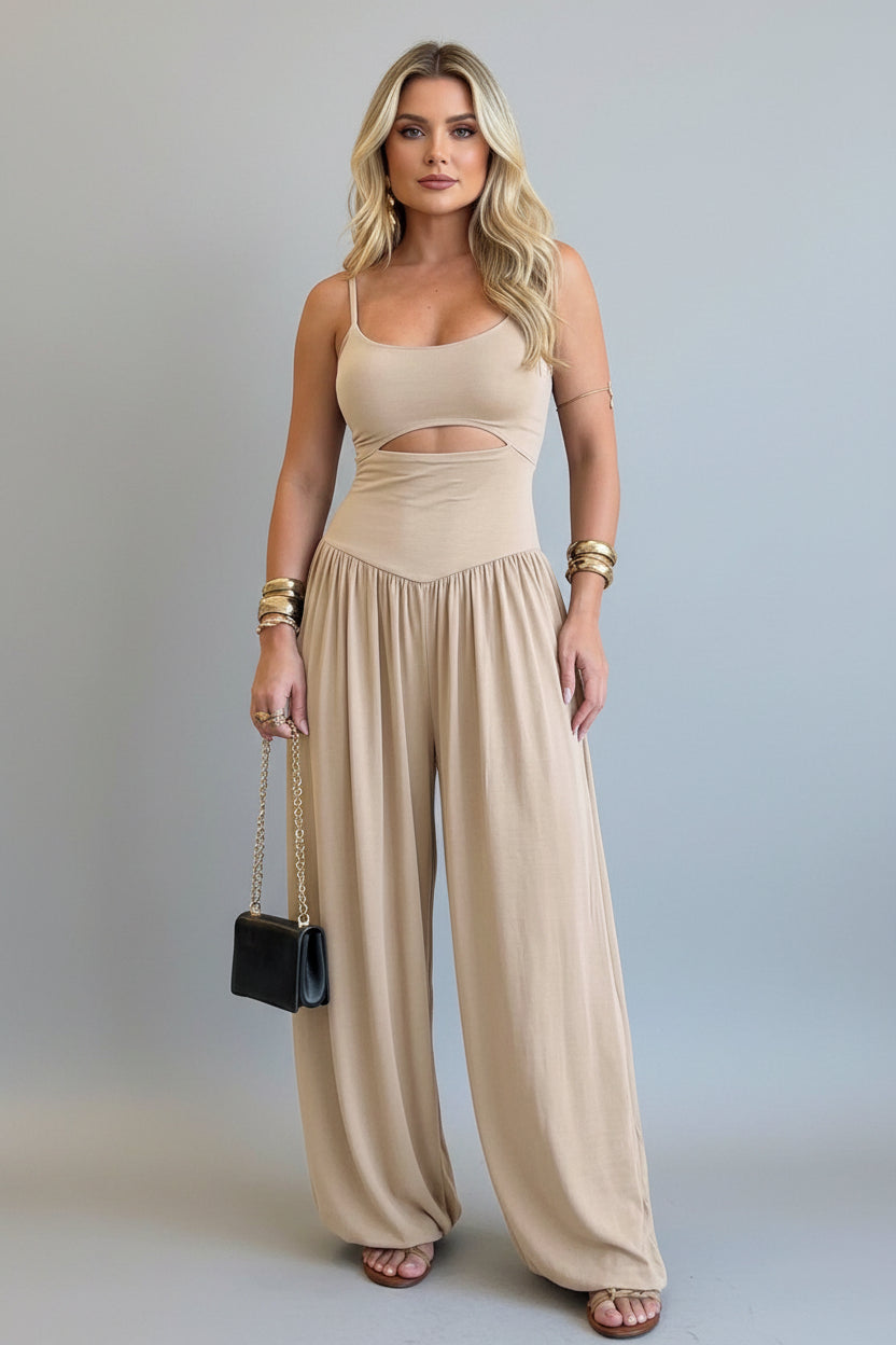 Jumpsuit Dames Cut-out Taille Open Rug Zomer | Mayara