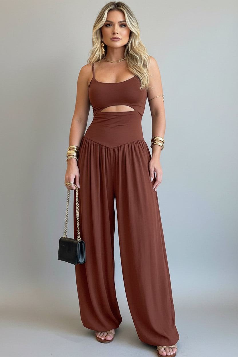 Jumpsuit Dames Cut-out Taille Open Rug Zomer | Mayara