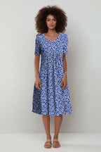 Katoenen Jurk Dames Bloemenprint Zijzakken Zomer | Ninon
