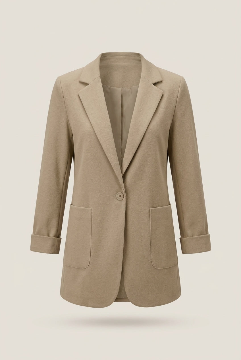 Soepele Blazer met Revers — Sanne – productfoto zonder model