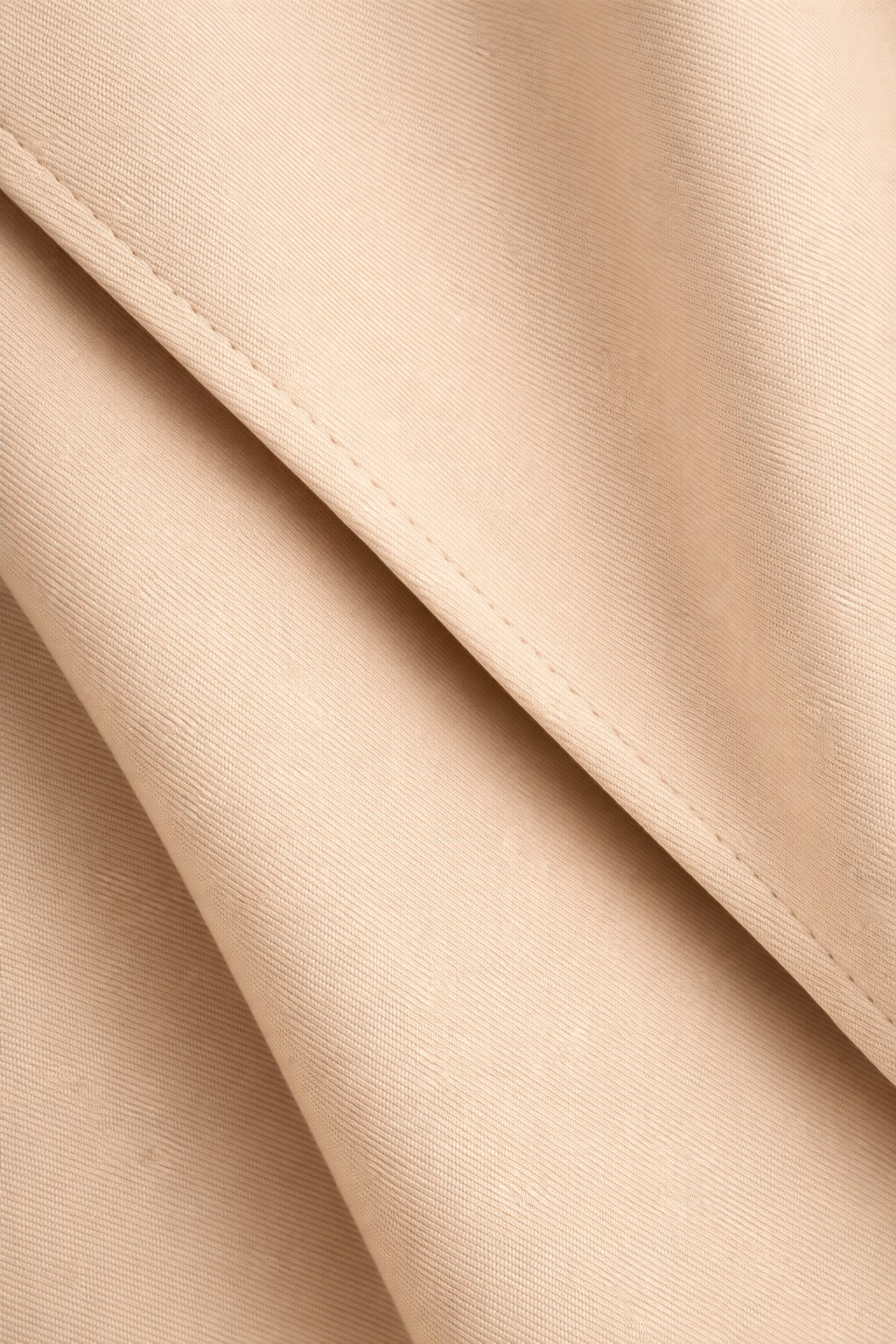 Lange Losvallende Trenchcoat — Noelle – Beige – materiaal detail