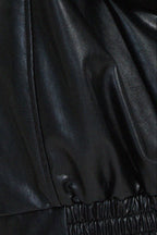 Korte Damesjas Coralie - Oversized Leren Look