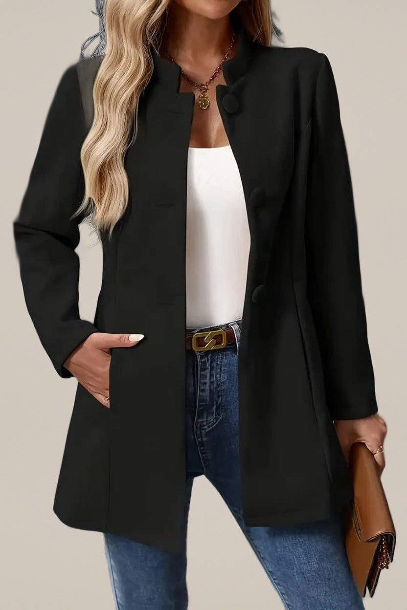 Korte Damesjas Kalina - Elegant en Getailleerd met Staande Kraag