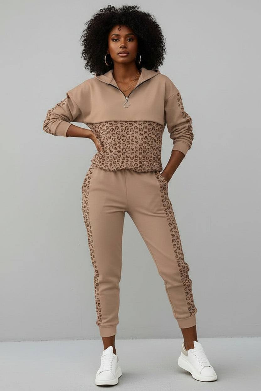 Lounge Set Dames Bella - Top met Rits en Joggingbroek