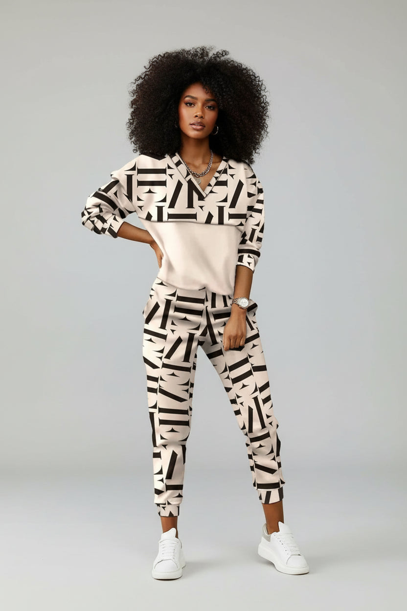 Lounge Set Dames Bella - Top met Rits en Joggingbroek