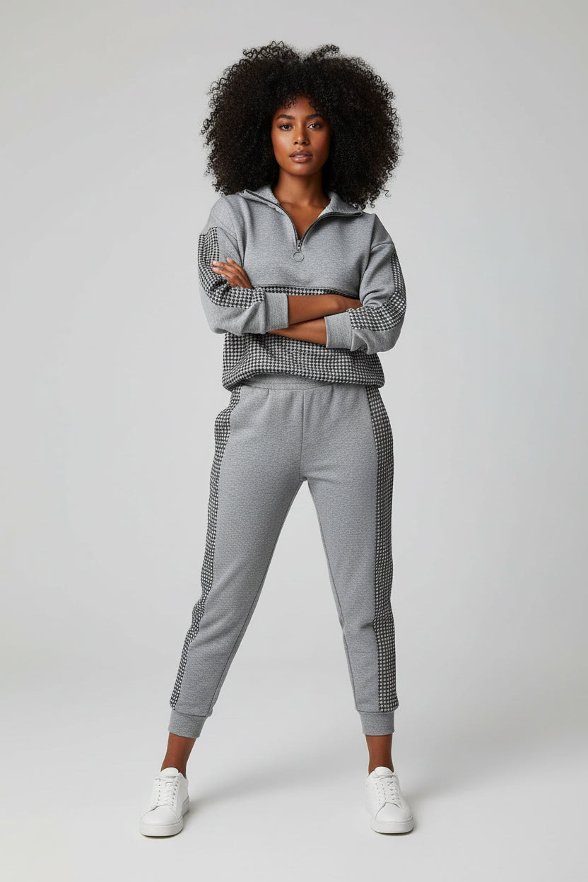 Lounge Set Dames Bella - Top met Rits en Joggingbroek