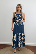 Maxi Jurk Dames Zomer Plantenprint Spaghettibandjes | Amara