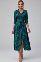 Midi Jurk Dames Elegant Zomer A-lijn | Solène
