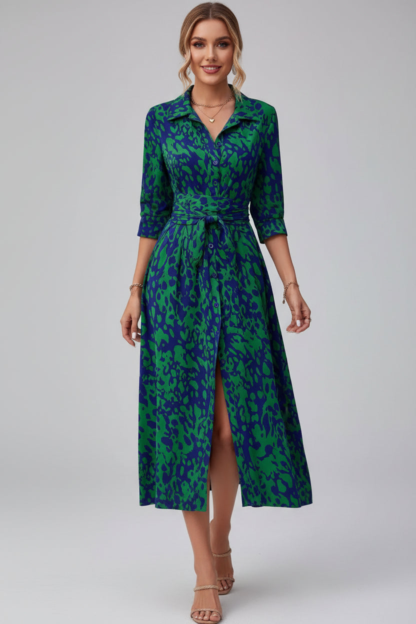 Midi Jurk Dames Elegant Zomer A-lijn | Solène