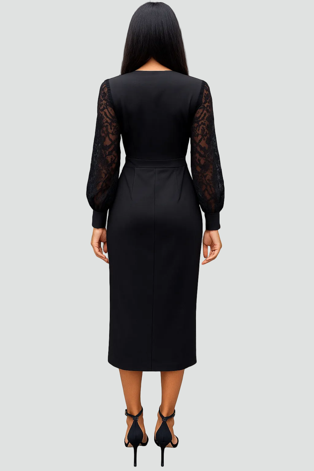 Midi Jurk Mila - V-Hals en Elegante Split