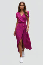 Midi Jurk Paloma - V-Hals en Tailleceintuur