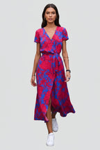 Midi Jurk Paloma - V-Hals en Tailleceintuur