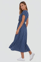 Midi Jurk Paloma - V-Hals en Tailleceintuur