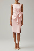 Mouwloze Jurk met Strik Dames | Asymmetrisch & Elegant | Quinara