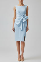 Mouwloze Jurk met Strik Dames | Asymmetrisch & Elegant | Quinara