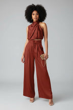 Mouwloze Top met Wide-Leg Broek Zomerset voor Dames | Luchtig & Stijlvol | Danalyn