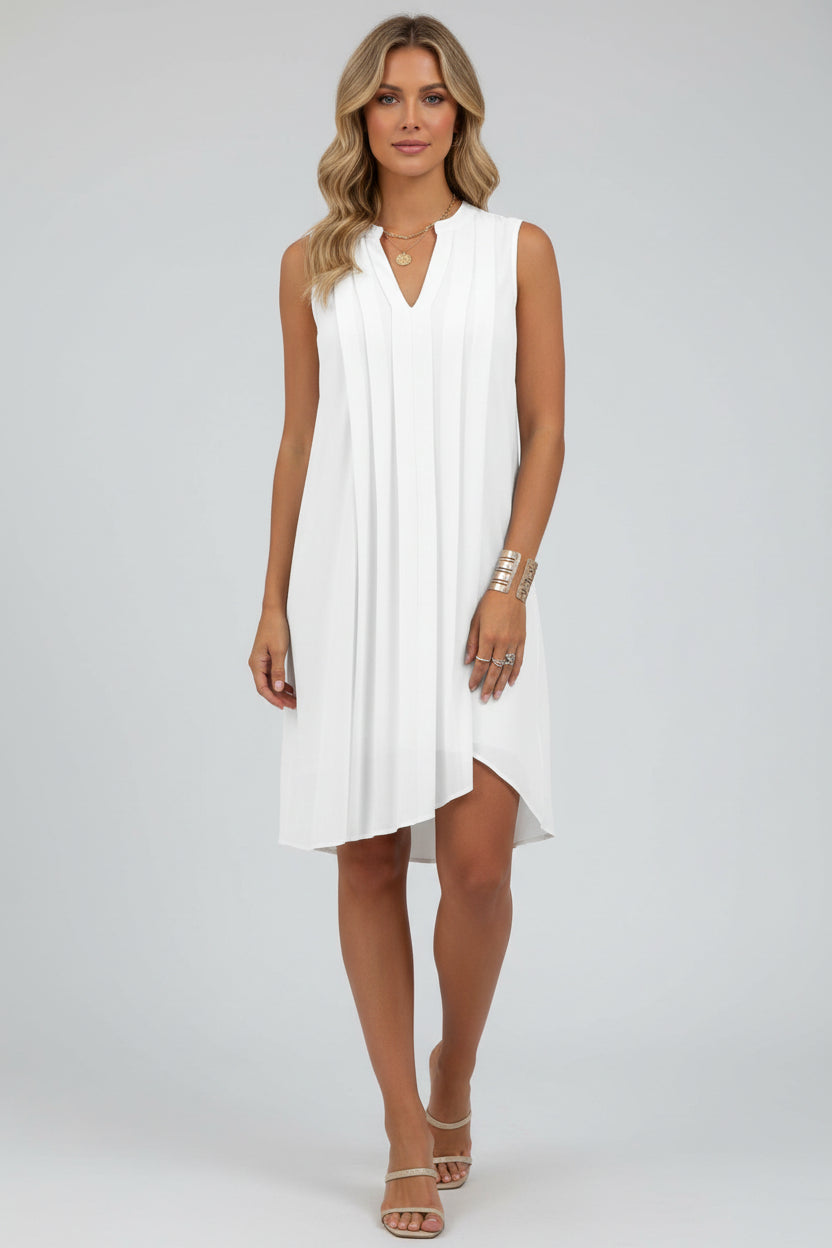 Mouwloze Zomerjurk Dames Luchtig V-hals | Ysara