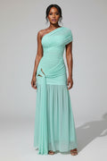 One Shoulder Maxi Avondjurk Dames Gala Elegant | Doriane