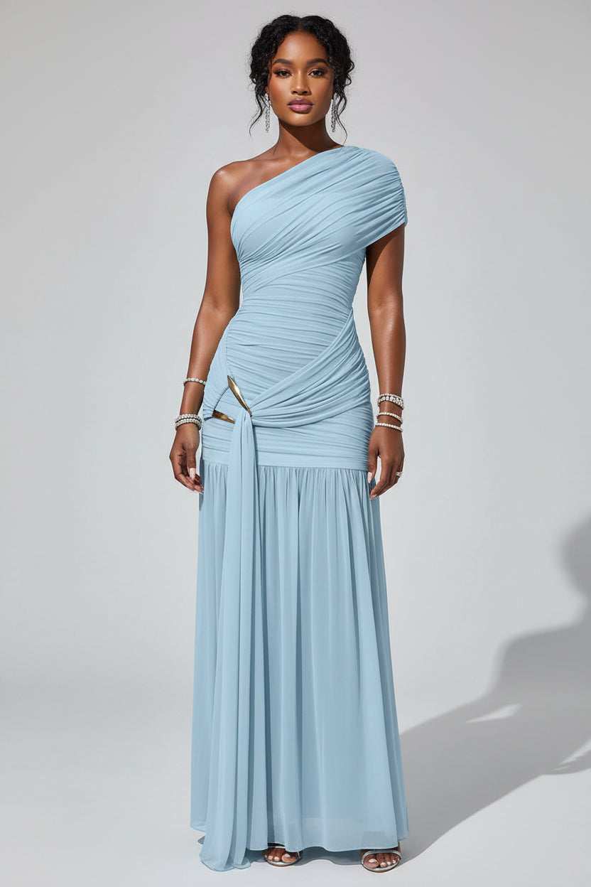 One Shoulder Maxi Avondjurk Dames Gala Elegant | Doriane