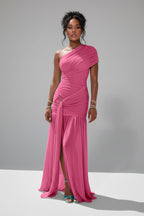 One Shoulder Maxi Avondjurk Dames Gala Elegant | Doriane