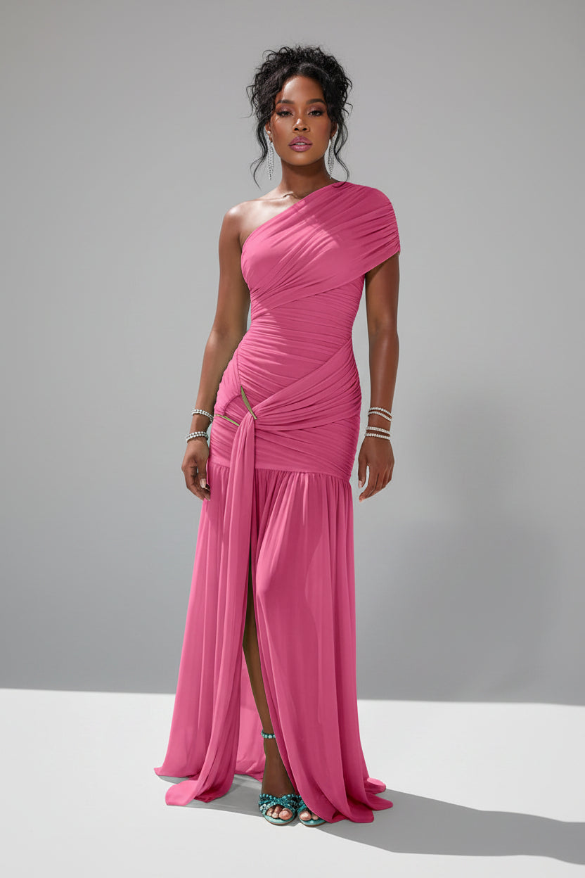 One Shoulder Maxi Avondjurk Dames Gala Elegant | Doriane