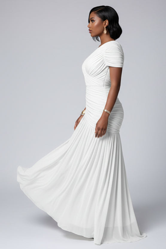 One Shoulder Maxi Avondjurk Dames Gala Elegant | Doriane