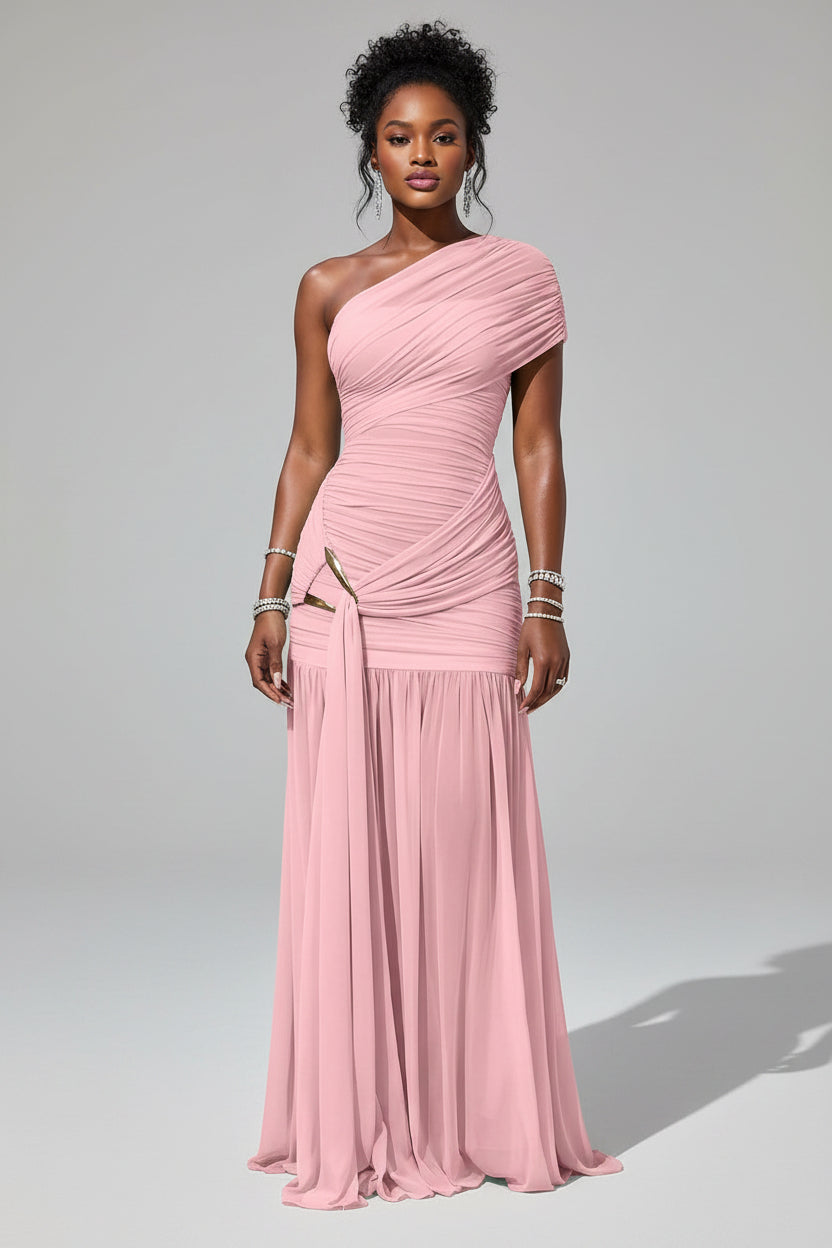 One Shoulder Maxi Avondjurk Dames Gala Elegant | Doriane
