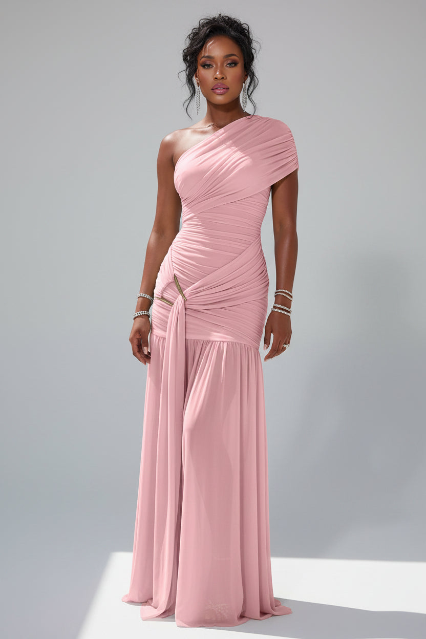 One Shoulder Maxi Avondjurk Dames Gala Elegant | Doriane
